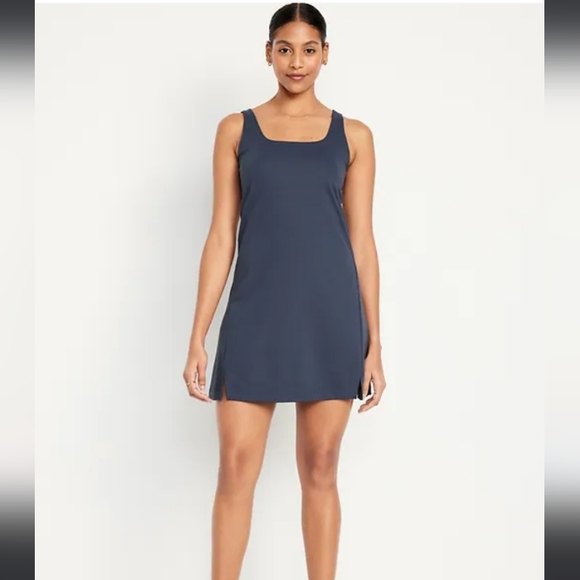 NWT Old Navy Powersoft Activewear Dress in Navy Blue - Picture 5 of 5